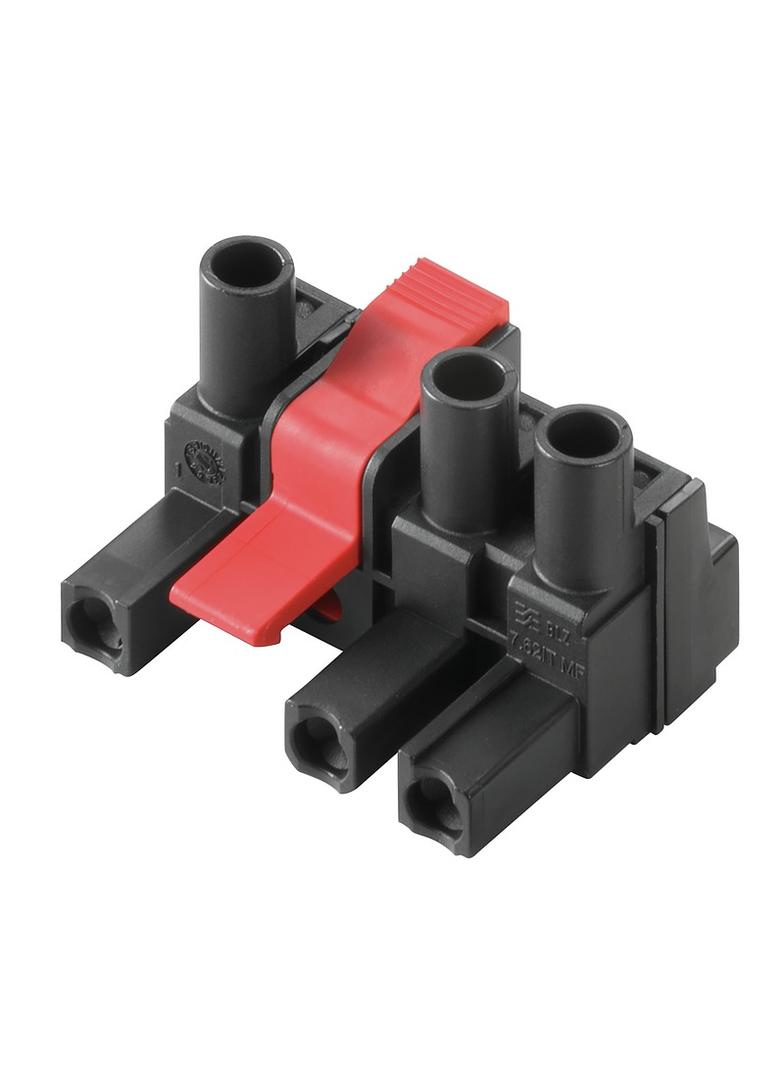BLZ 7.62IT/03/180MF3 SN BK BX Wtyk PCB (złącze wiązki), 7.62 mm, Liczba biegunów: 3, Przyłącze z jarzmem /50szt./ 1173510000 WEIDMÜLLER