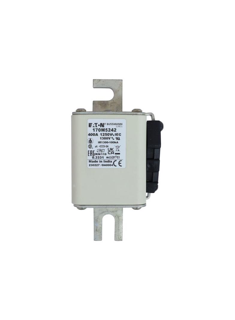 FUSE 400A 1250V 2KN/110 AR CU Wkładka szybka 400A AC 1250V rozmiar 2 61x77x138 mm aR DIN I 170M5242