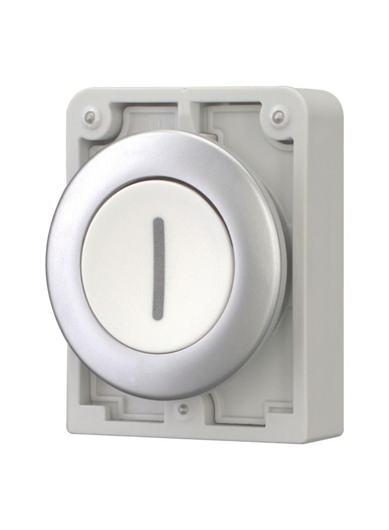 M30C-FDR-W-X1 Przycisk 30mm płaski biały bez samopowrotu I 182938 EATON