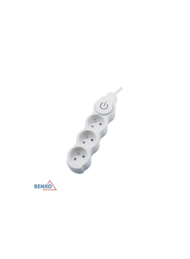 PRZEDŁUŻACZ NEW 1.0 3 GN. Z "0" Z WYŁ. 1.0MM X 1.5M