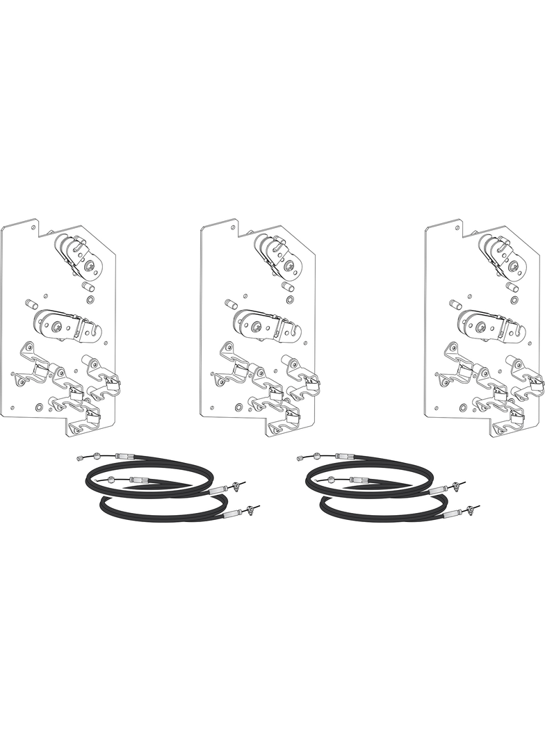 Mechanical interlocking, MasterPact MTZ2/MTZ3 fixed/drawout, 1 cable interlocking kit, 2N/1R, spare