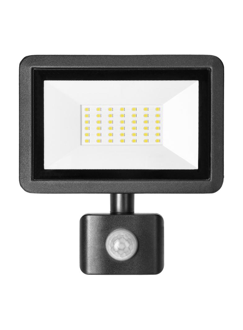 FARO S LED 30W naświetlacz z PIR, 2400lm, IP44, 4000K, aluminium + szkło AD-NL-6254BLR4 ORNO