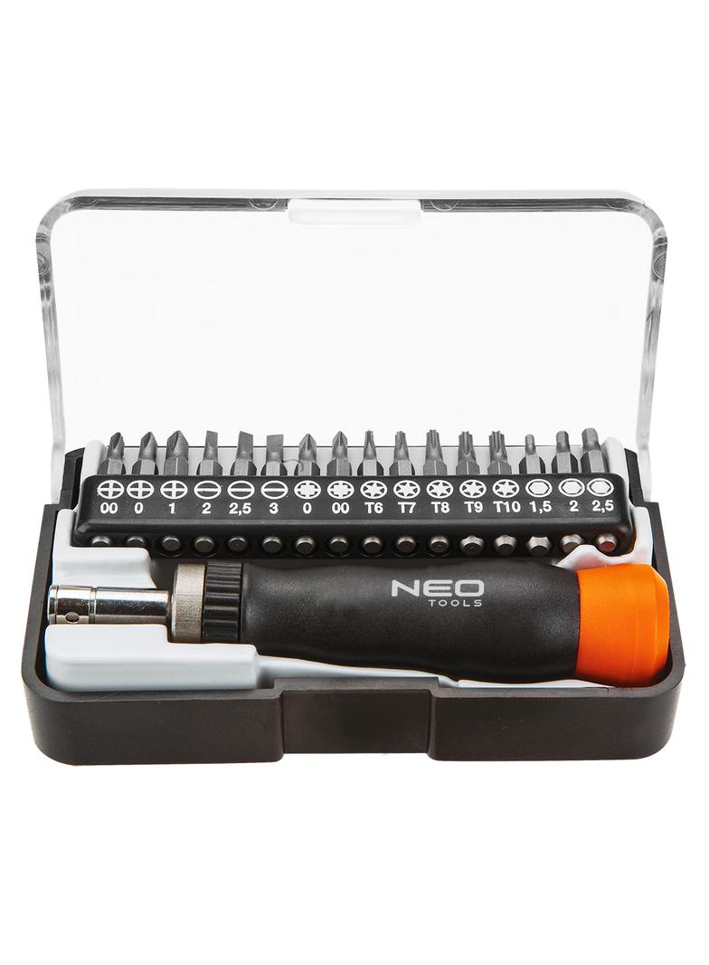 Końcówki wkrętakowe precyzyjne z uchwytem, zestaw 17 szt.