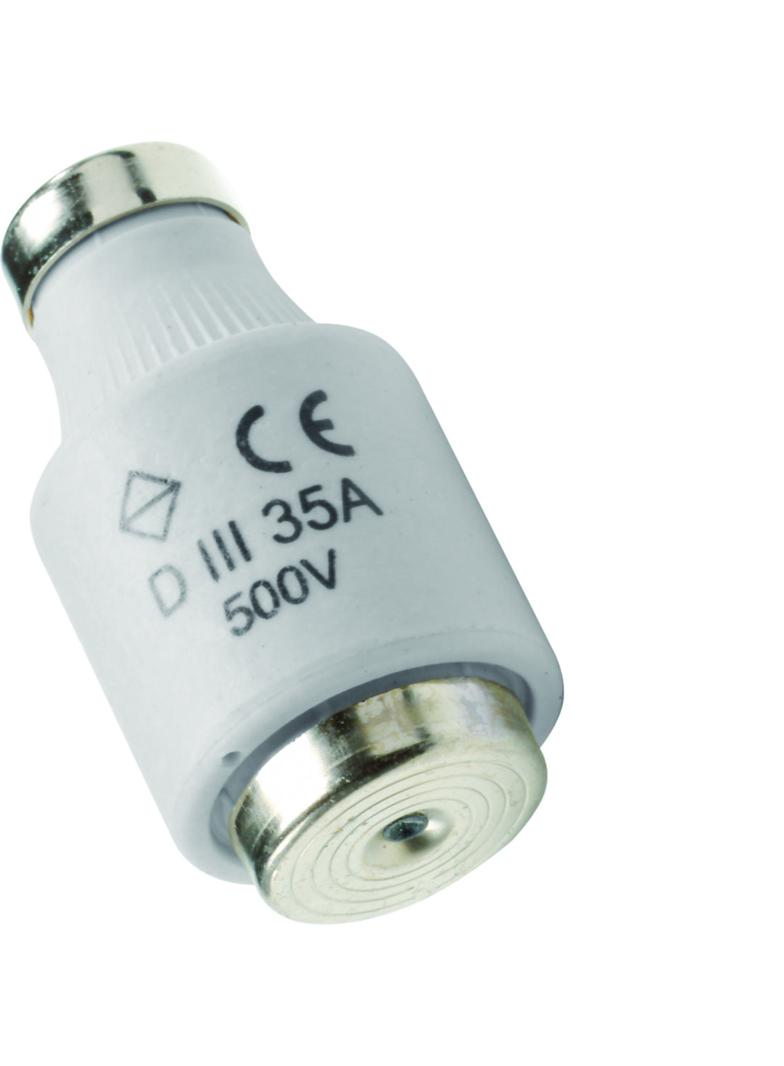 Wkładka bezpiecznikowa DIII/E33 wyk.szybkie F (Bi-Wts) 35A 500VAC LE33F35 HAGER