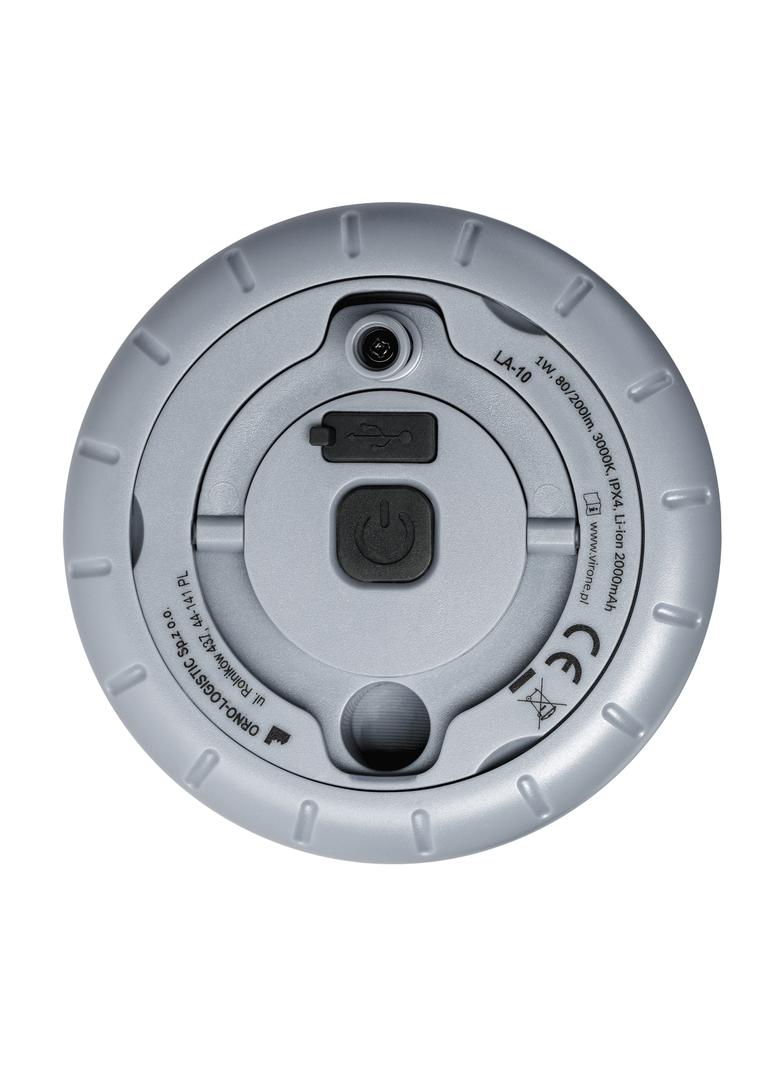 Lampka kempingowa z girlandą, 80/200lm, 2000mAh, 3000K, 8m