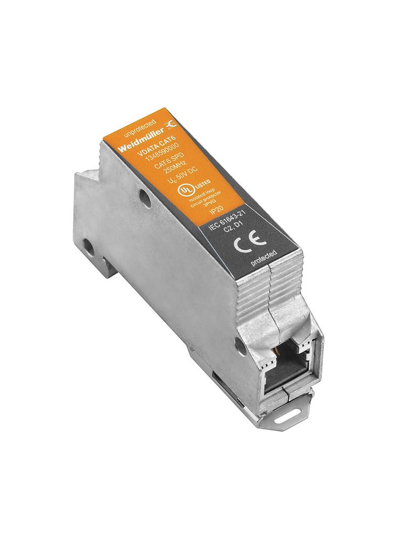 VDATA CAT6 Ogranicznik przepięć Typ 3 (klasa D) do systemów informatycznych / AKPiA, nr.katalogowy 1