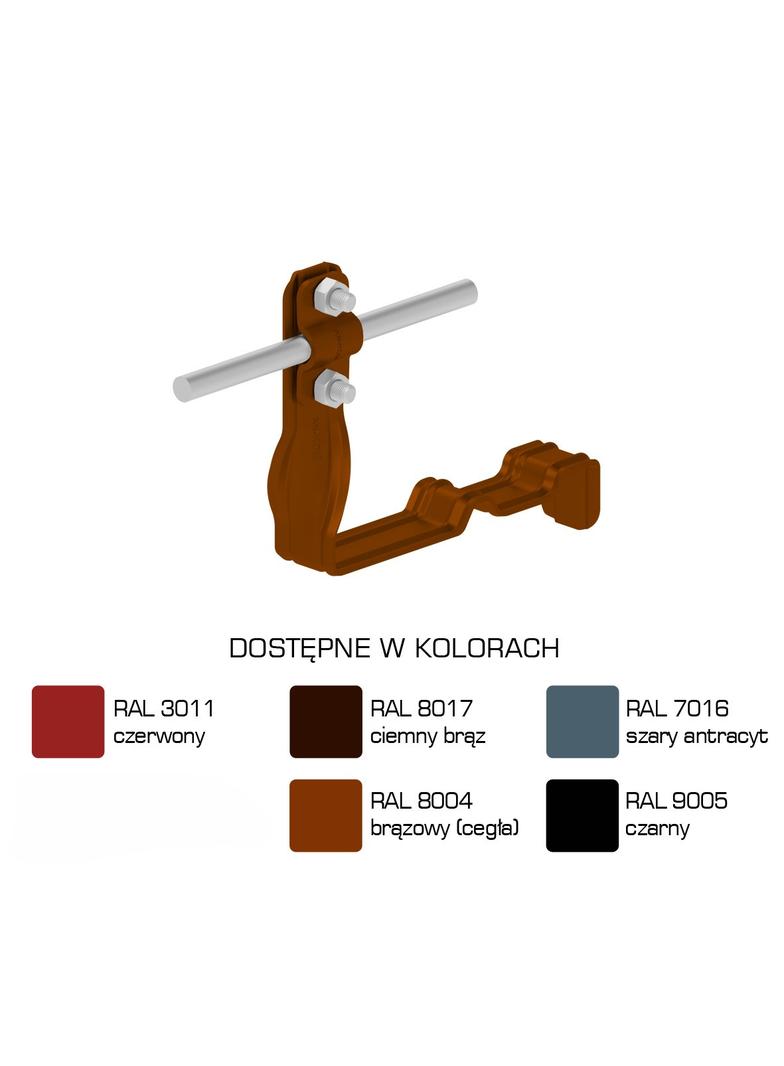 AN-27C/LA/-N Uchwyt dach.prof.skr.Z-śr. WZÓR 1 H=10cm /LA/