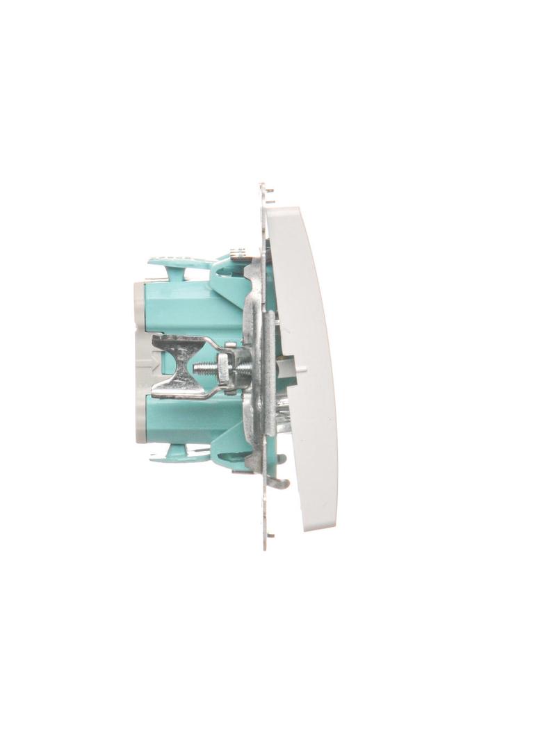 Simon Basic Przycisk dzwonek 10A szybkozłączka biały