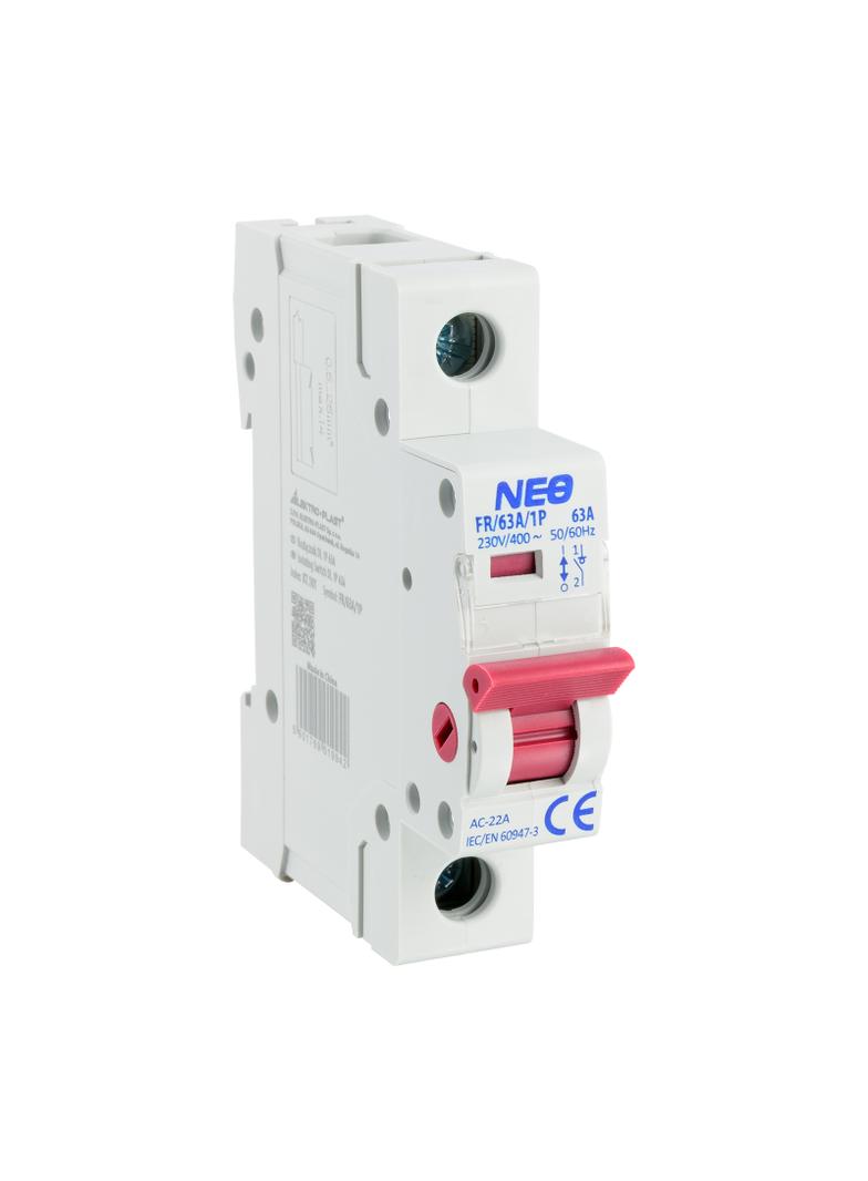 Rozłącznik izolacyjny modułowy 1P 63A DL 1P 63A FR/63A/1P 87.101 OPATÓWEK