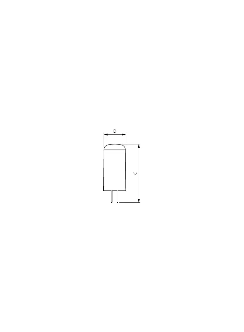 Kapsułka LED 2,1W=20W 210lm / ściemnialna 2700K barwa ciepła LEDcapsuleLV 2,1-20W G4 827 D Kapsułki