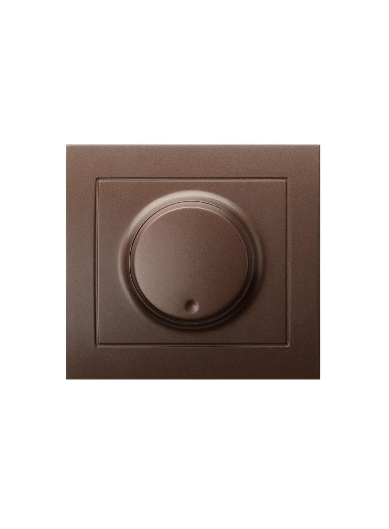 KIER Ściemniacz uniwersalny do obciążenia żarowego, halogenowego oraz LED - kolor brązowy metalik