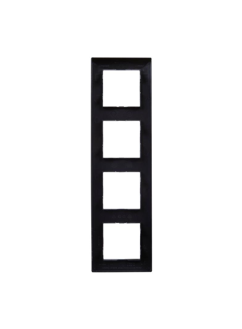 Niloe Step - ramka poczwórna 4x- kolor czarny, Legrand
