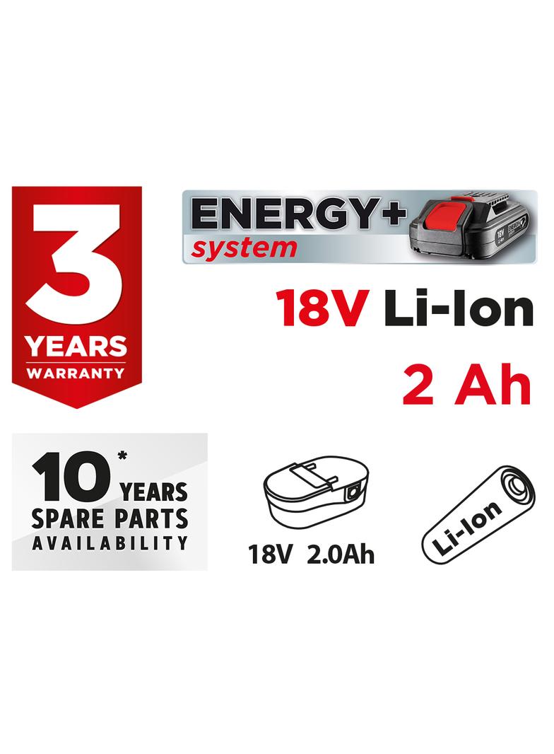 Akumulator Energy+ 18V, Li-Ion 2.0Ah