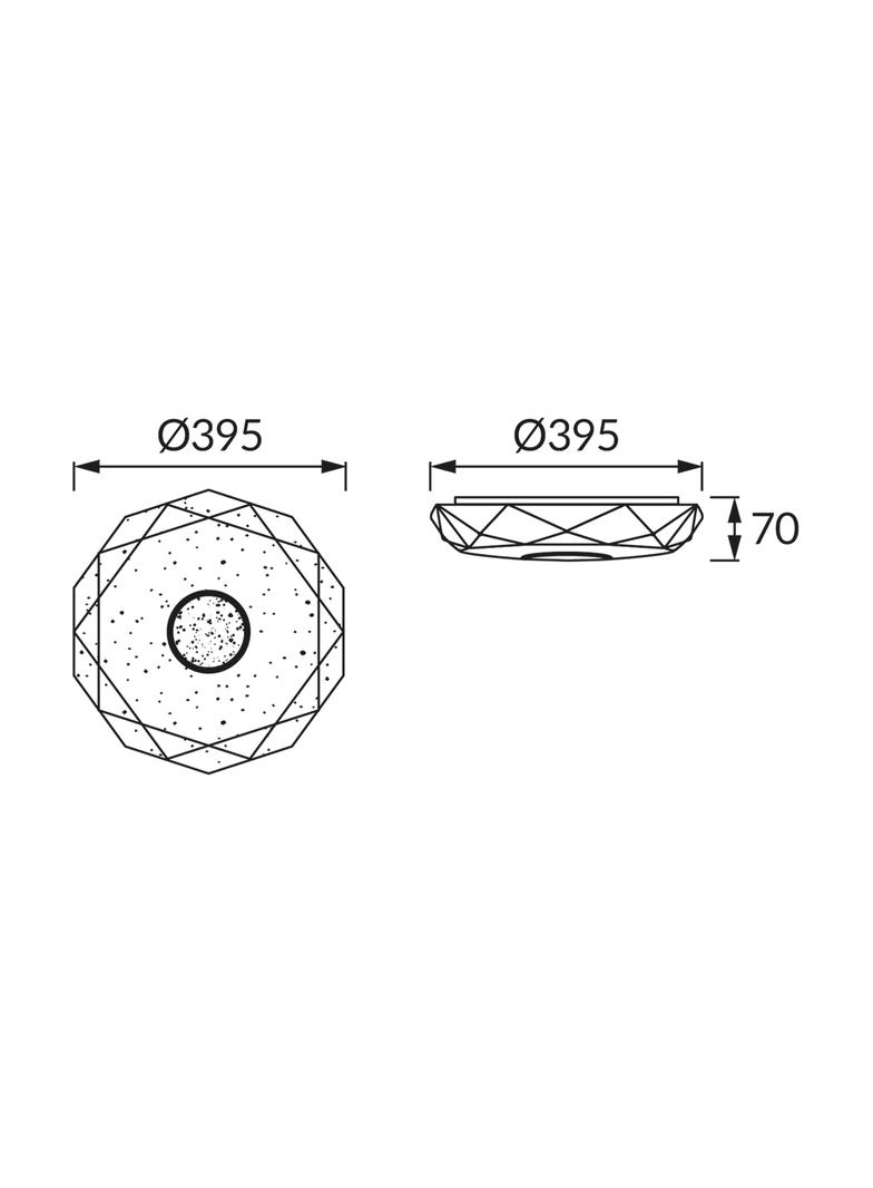 Plafoniera IRYNA LED C 24W 03845 IDEUS
