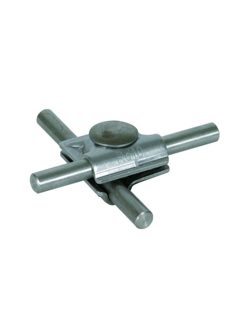 Zacisk uniwersalny MV do drutu 10 mm, stal nierdzewna NIRO