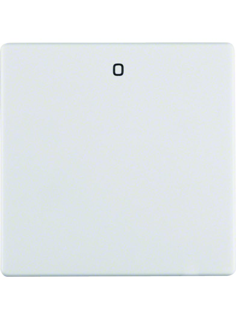 BERKER Q.x Klawisz z nadrukiem 0 do łącznika 1-klawiszowego biały aksamit 16226089 HAGER