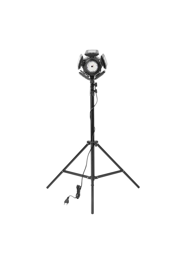 RIGEL LED zestaw: lampa warsztatowa składana 5-skrzydłowa 55W + statyw + adapter AD-NL-6516 ORNO