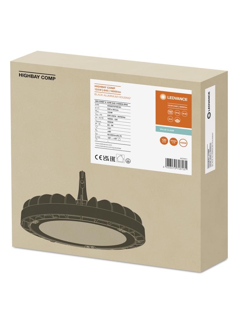 Oprawa HIGH BAY COMPACT V 133W 840 110DEG IP65