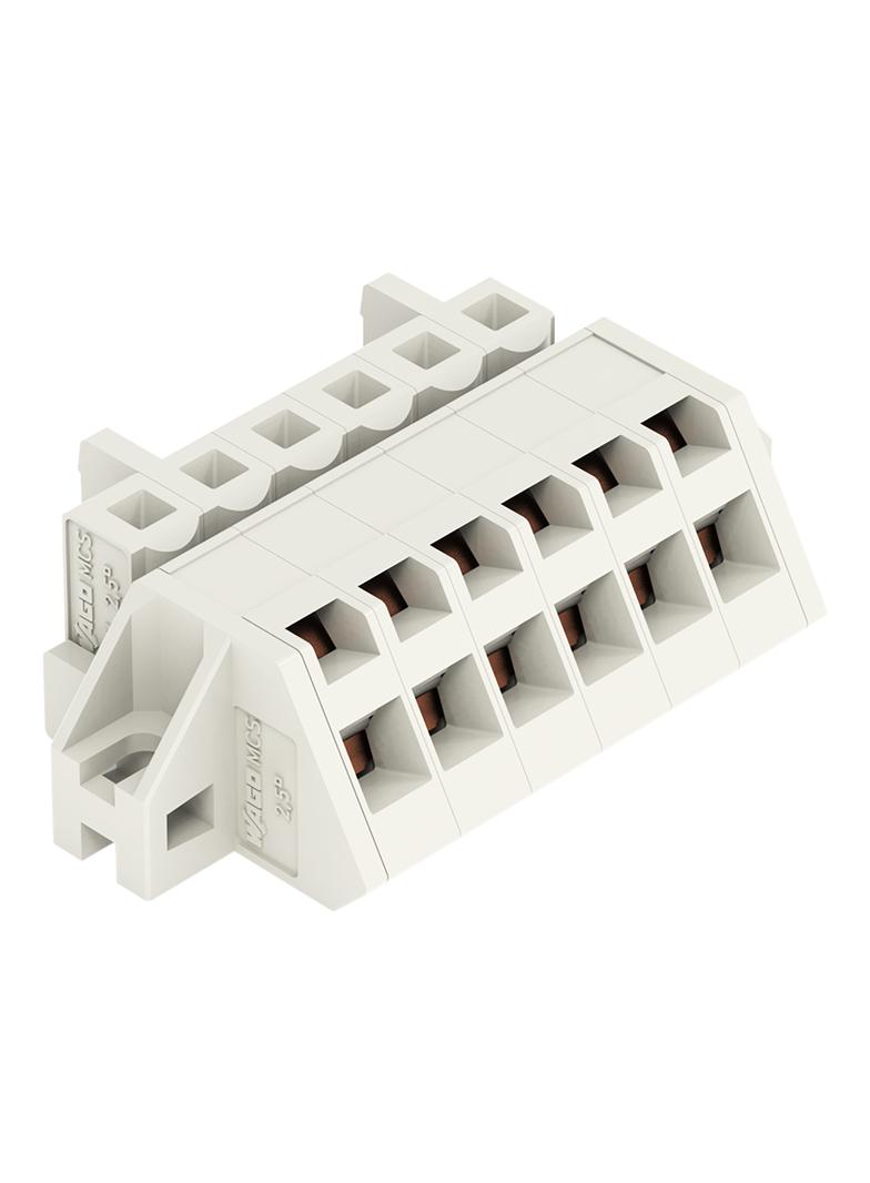 Gniazdo MCS‑MIDI Classic kątowe 6‑biegunowe jasnoszare raster 5mm 721‑306/031‑000 /50szt./ WAGO