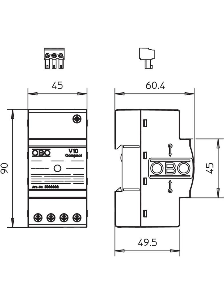 V10 COMPACT-FS, Ogranicznik przepięć
