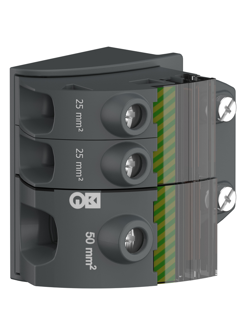 Wspornik zestawu połączeniowego 1 x 50 + 2 x 25 zaciski śrubowe