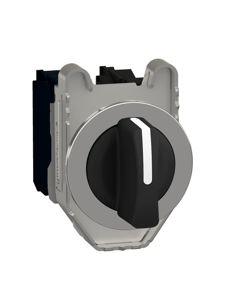 Harmony XB4 Przełącznik zlicowany metal czarny fi30 3 położeniowy stabilny 2Z XB4FD33 Schneider