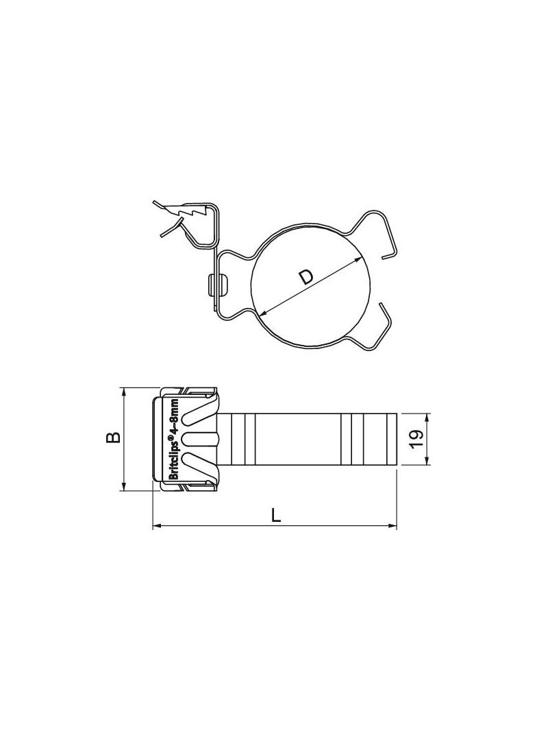 BCHPC 14-20 D25, Klamra nośna