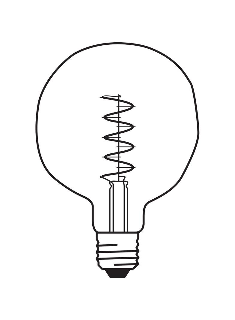 Lampa LED Vintage 1906 ET124 GREEN 18 dim 4,5W/816 E27