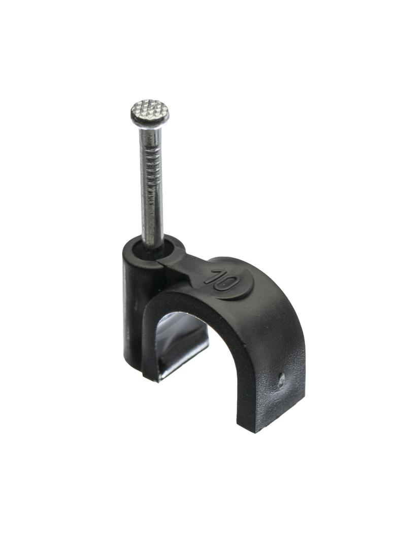 uchwyt kabl.D fi10mm czarny, 100