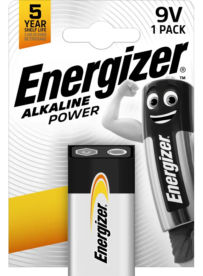 BATERIA ENERGIZER ALKALINE POWER 9V 6LR61 /1 sztuka 7,6389E+12 SELVISTA