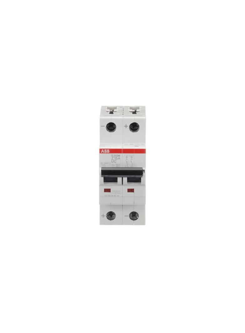 S202M-Z15UC Wyłącznik nadprądowy 10kA AC/DC 2P Z15A 2CDS272061R0458 ABB