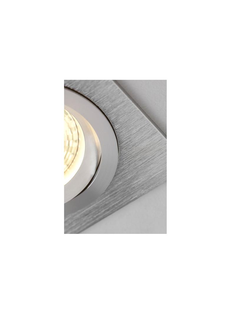 SUFITOWA OPRAWA PUNKTOWA MORENA, IP20, KWADRAT, INOX