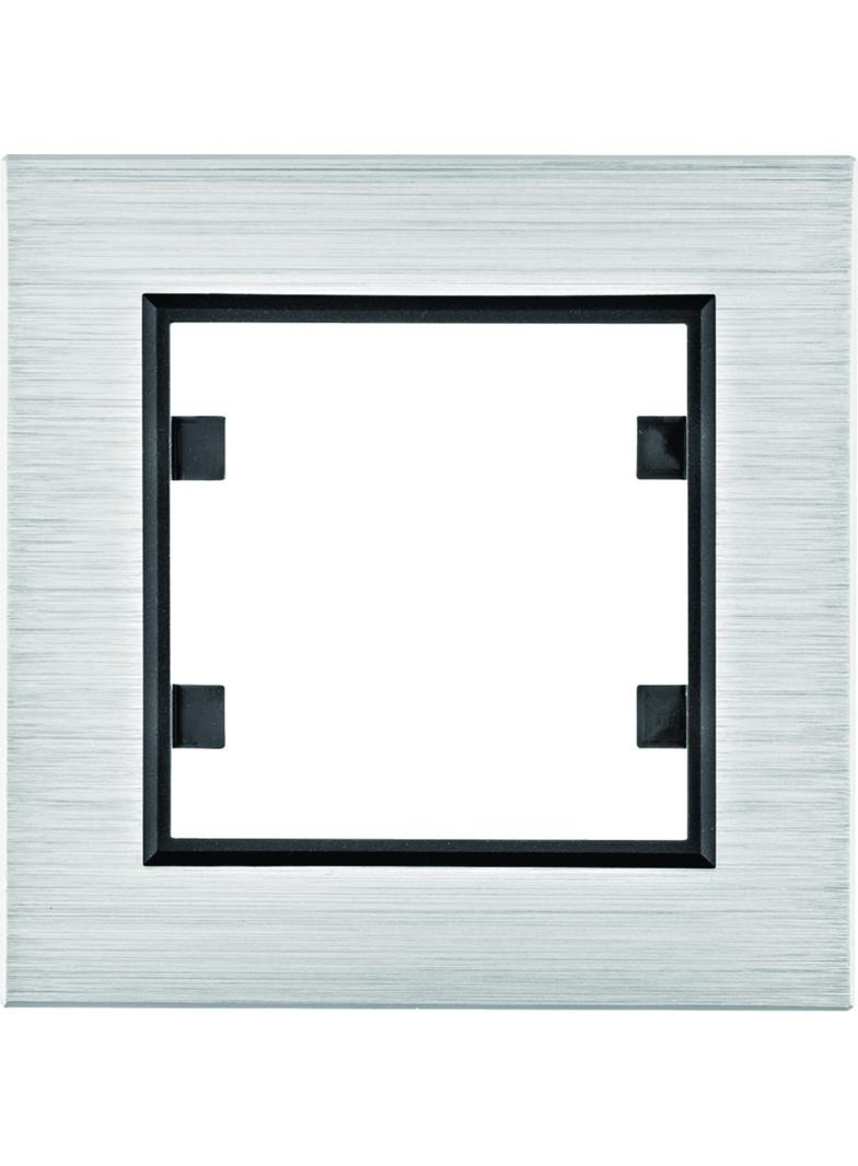 lumina passion Ramka pojedyncza aluminium srebrne WL9012 HAGER