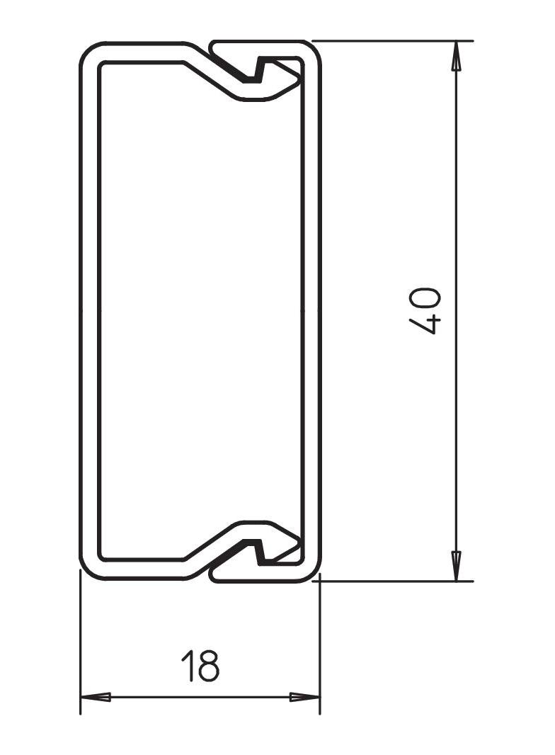 WDK 20020 S, KANAŁ ŚCIENNY I SUFITOWY