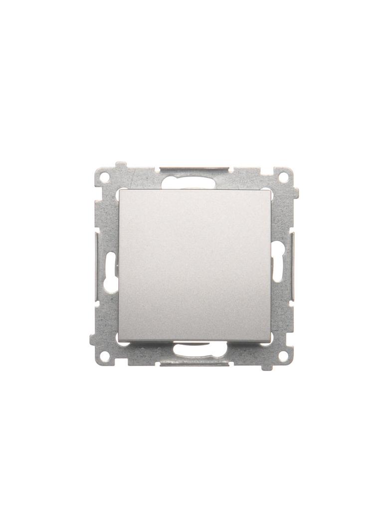 Simon 54 Łącznik krzyżowy bez piktogramu 10A 250V szybkozłączka srebrny mat DW7.01/X/43 KONTAKT