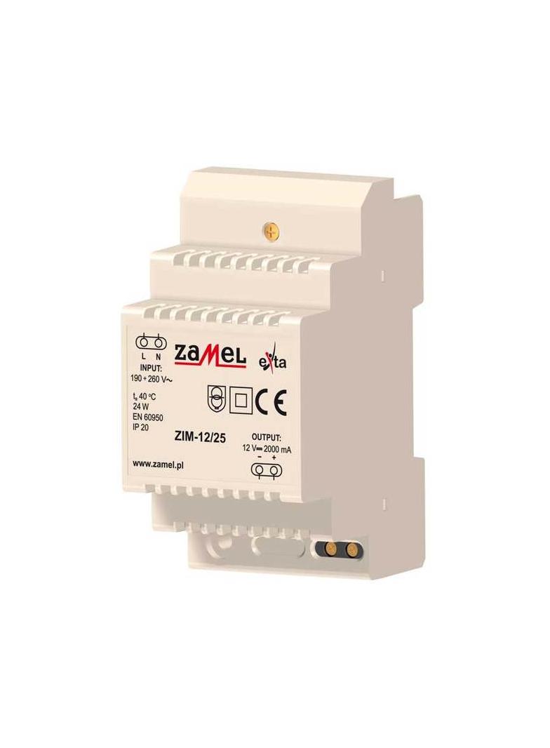 ZASILACZ IMPULSOWY 12V DC 2,0A TYP: ZIM-12/25