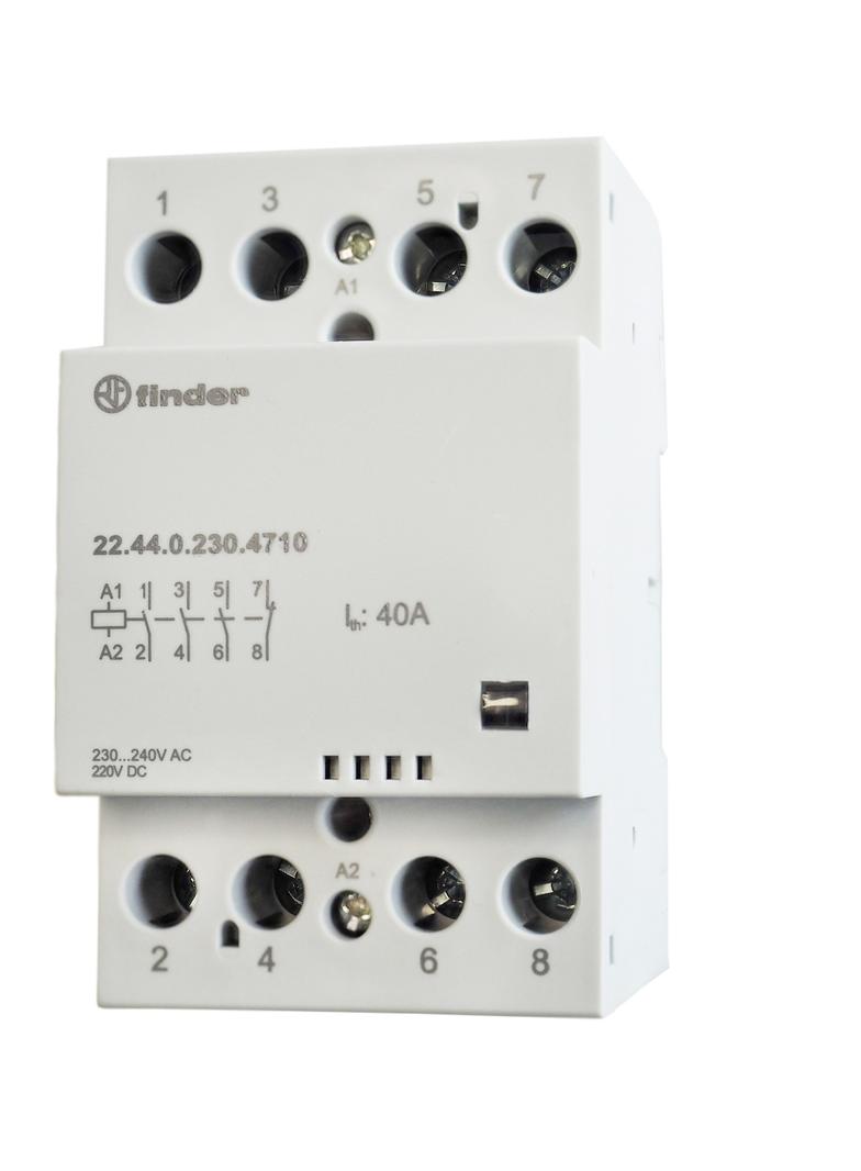 Stycznik modułowy 3 Z + 1 R; 40A; 230V AC/DC; mech. wskaźnik zadziałania
