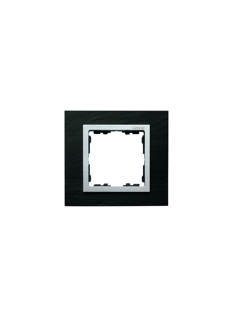 Simon 82 Nature Ramka 1-krotna Nature Łupek / pierścień aluminum mat 82917-63 KONTAKT