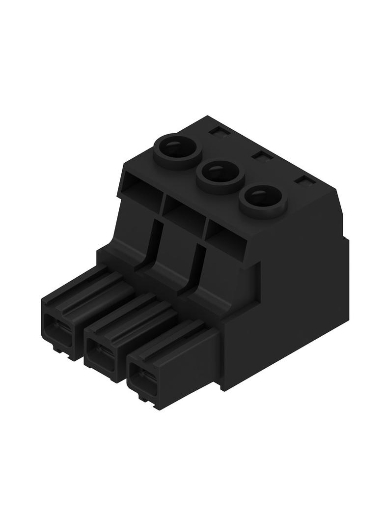BUZ 10.16HP/03/180 AG BK BX Wtyk PCB (złącze wiązki), 10.16 mm, Liczba biegunów: 3, Przyłącze z jarzmem /40szt./ 1924550000 WEIDMÜLLER