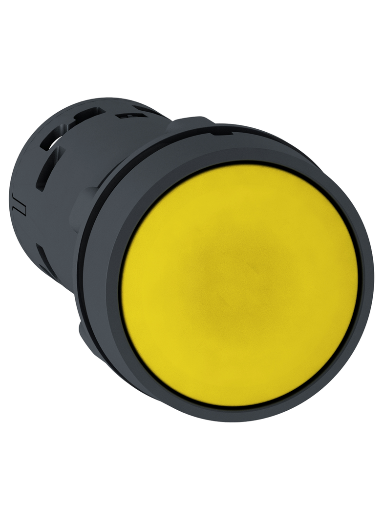 Harmony XB7 Przycisk płaski żółty z samoczynnym powrotem bez oznaczenia XB7NA81