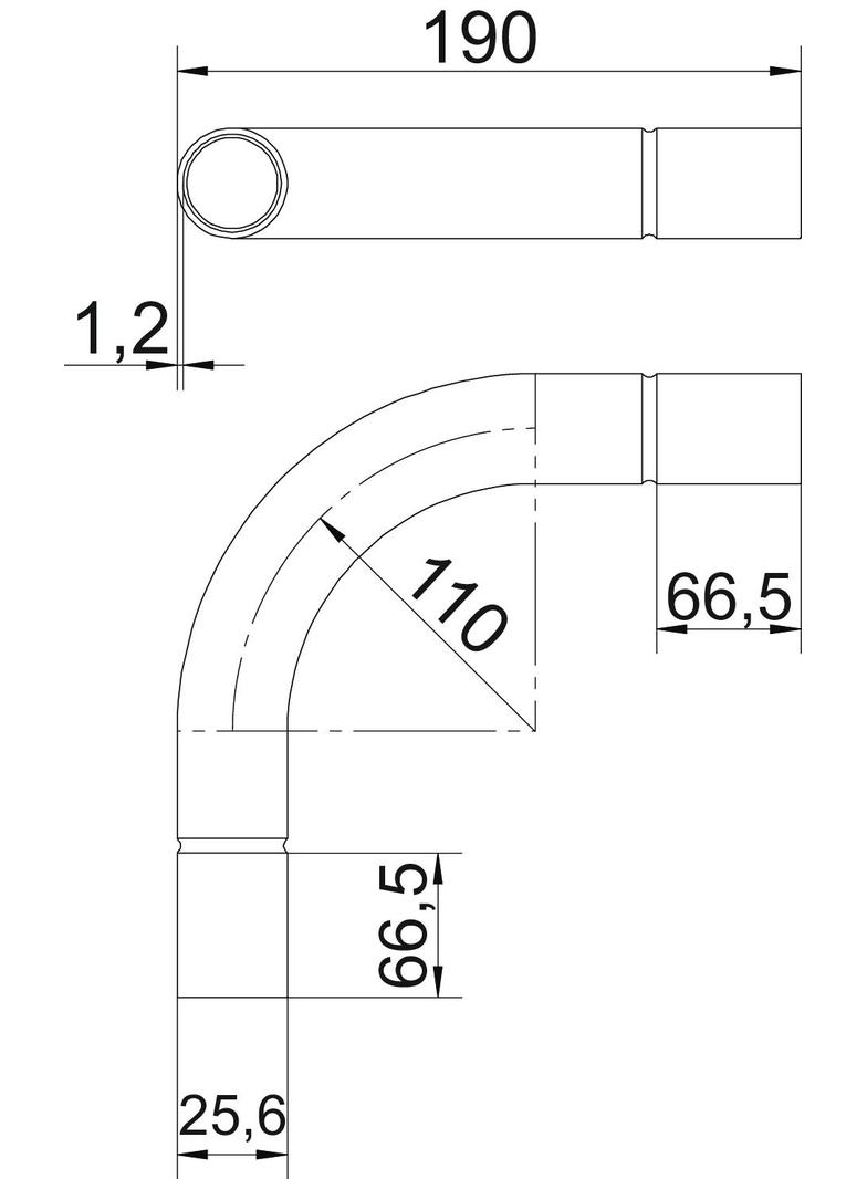 SBN25 SW, Kolanko rurowe