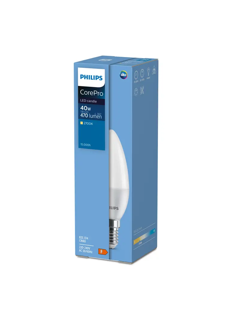 CorePro LEDBulbND 7-60W E27 WW A60 CL G Żarówka LED