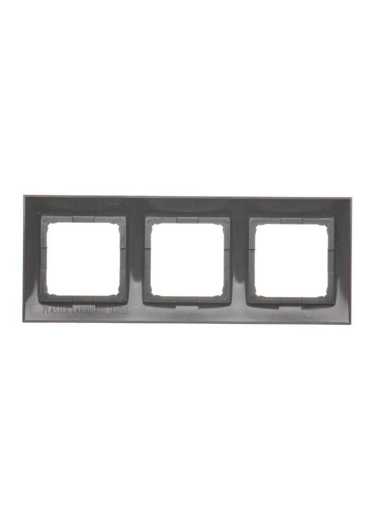 Simon 54 Premium Ramka 3-krotna PREMIUM do puszek karton-gips IP20 / IP44 brąz mat DRK3/46 KONTAKT
