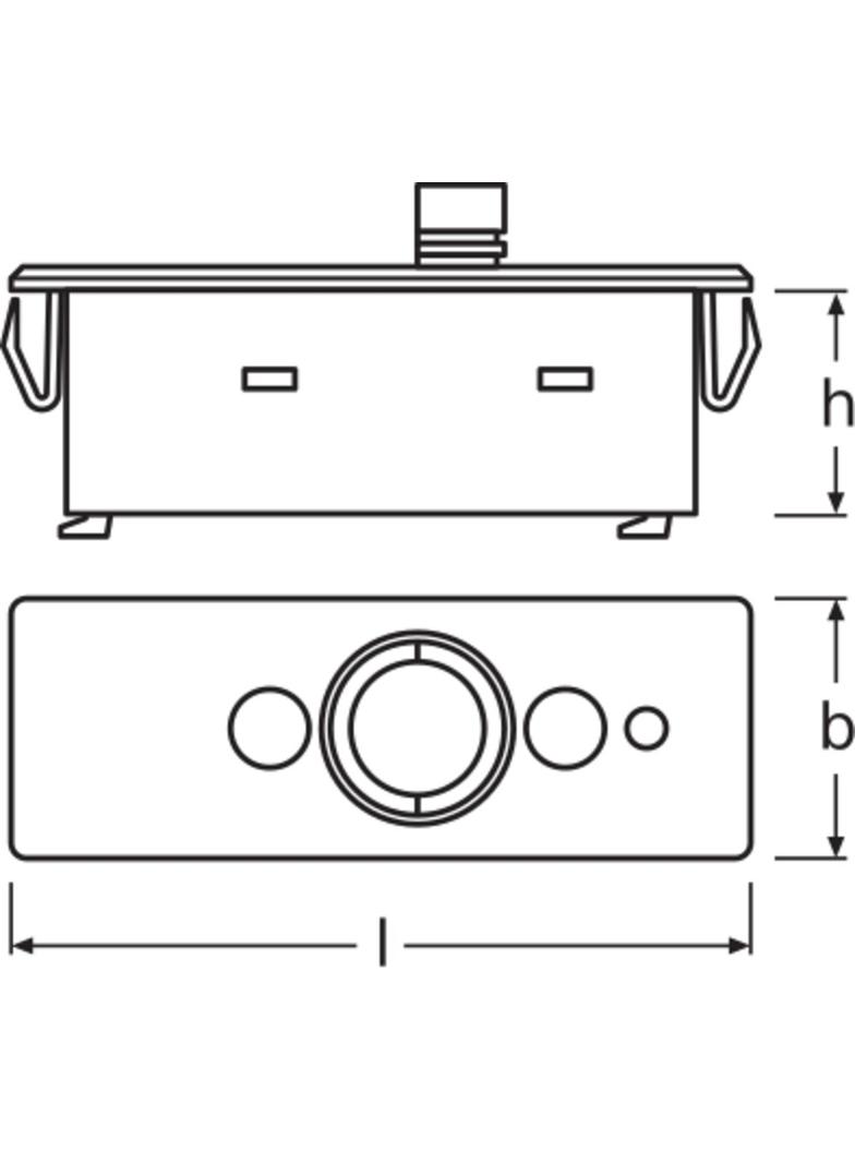 Czujnik ruchu i światłaDALIeco z optyką korytarzową DALIeco LS/PD LI NP.