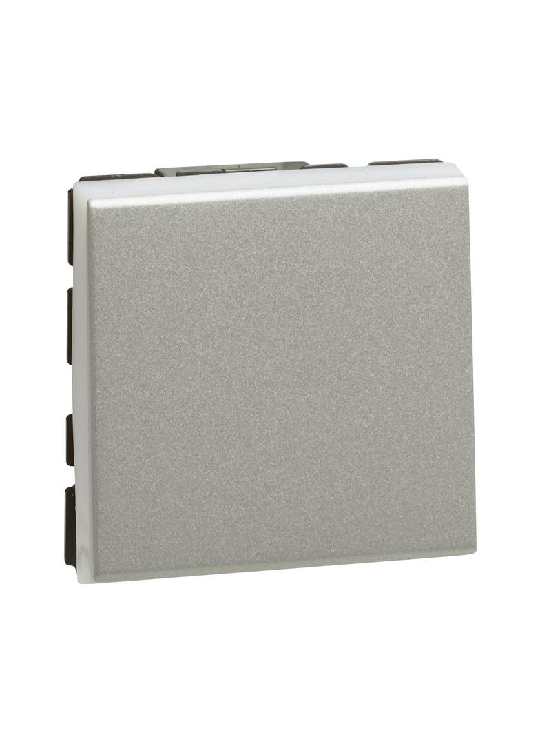 MOSAIC ŁĄCZNIK JEDNOBIEGUNOWY/SCHODOWY - 2 MODUŁY ALUMINIUM 10AX-250V~, Legrand