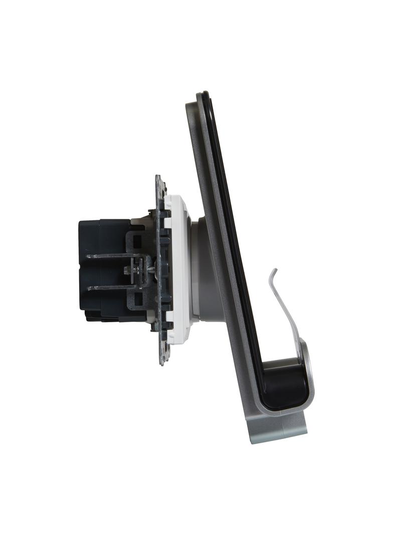 SUNO - Ładowarka indukcyjna + USB Typ A, Biały, Legrand