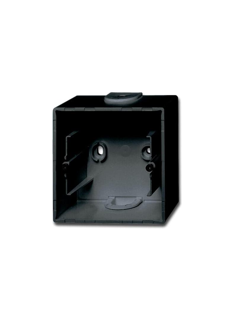 BASIC55 Adapter nadtynkowy 1-krotny czarny-chateau