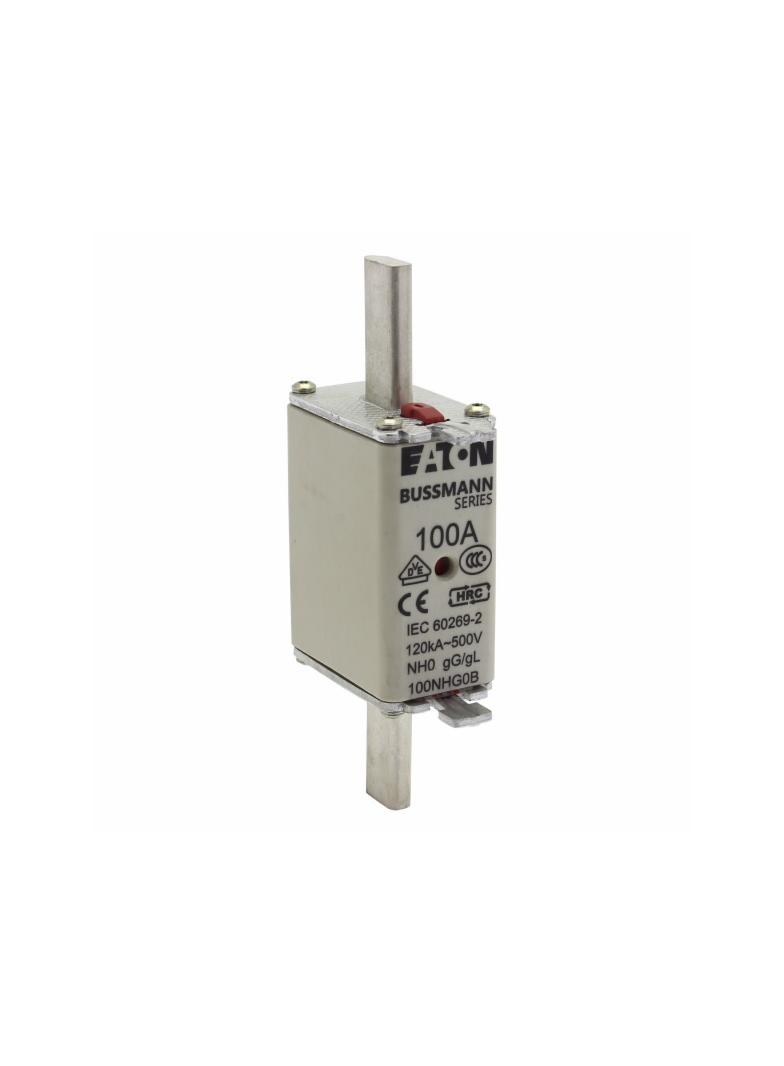 NH FUSE 100A 500V GG/GL SIZE 0 Wkładka NH0 100A 500V GL/GG podwójny wskaźnik 100NHG0B EATON
