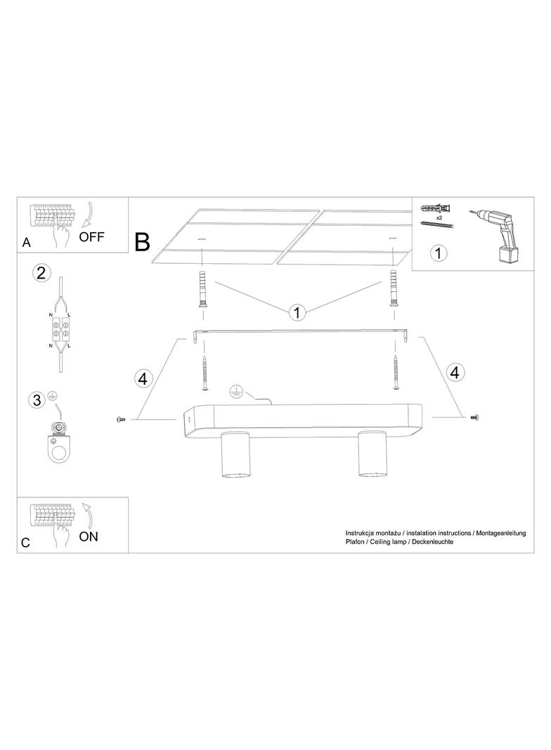 Sollux Plafon TAVO 2 SL.1157
