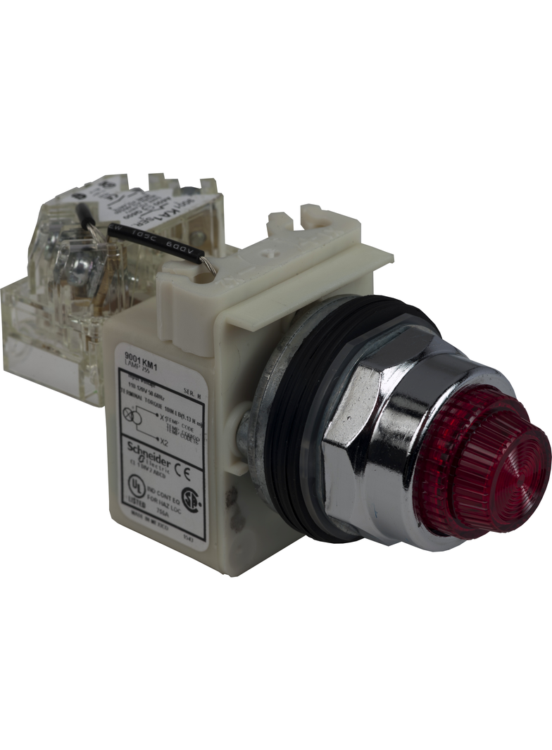 Harmony 9001K Lampka podświetlająca typu PUSH/TEST, szklana kolorowa nasadka